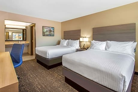 Double Room with Two Double Beds and Mobility/Hearing Impaired Access - Non-Smoking