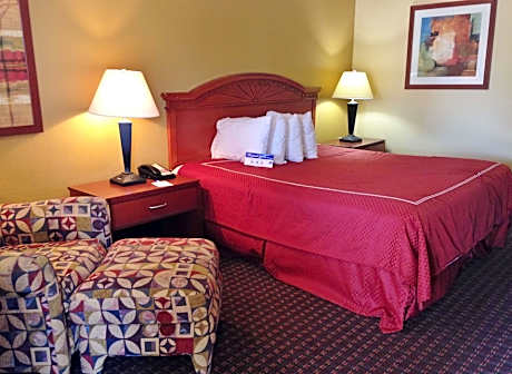 1 King Bed-Non-Smoking-Free Wi-Fi-Microwave- Mini-Fridge-Cable Tv-Free Cont. Breakfast