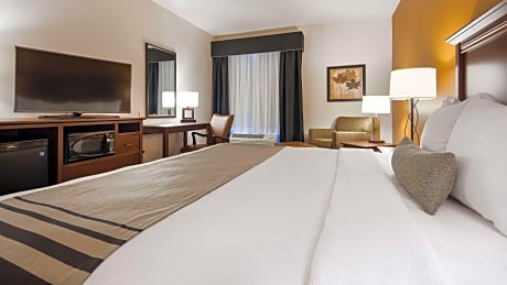 King Room with Roll-In Shower and Communication Assistance - Disability Access