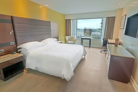 Club Room, 1 King Bed, City View
