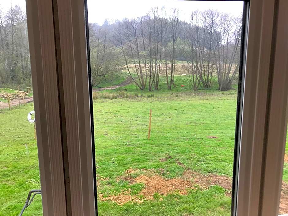 Shepherds Huts Ham Hill, 2 double beds, Bathroom, Lounge, Diner, Kitchen, LOVE dogs & Cats Looking out to lake and by Ham Hill Country Park plus parking for large vehicles available also great deals on workers long term This is the place to relax and BBQ