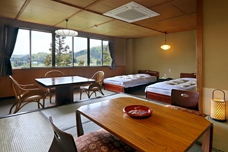 Room with Tatami Area and Shared Bathroom