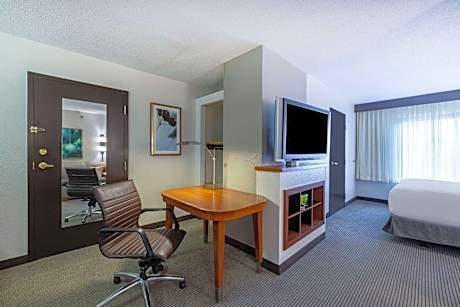 Accessible King Junior Suite with Roll-In Shower - Non-Smoking