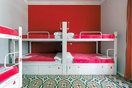 One Bed in Dormitory Room for 12 People