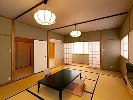 Japanese-Style Family Room with Shared Bathroom