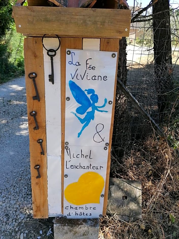 La fée viviane et michel l'enchanteur
