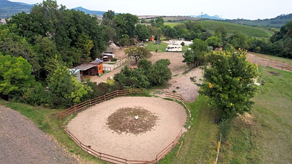 Cozy wood hut on the farm