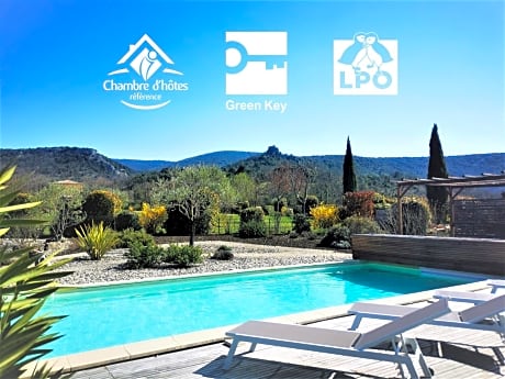 Villa Font Vive - Chambres d'hôtes éco-labellisées avec cuisine - Confort, calme et vue exceptionnels !