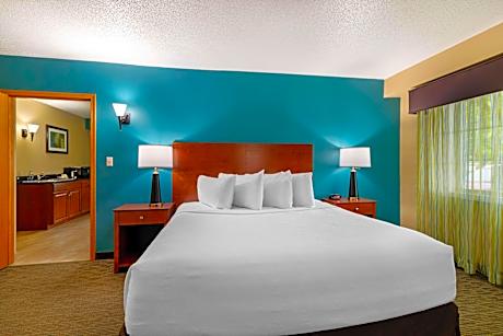 Suite-1 King Bed Non-Smoking Kitchenette Separate Living Room Microwave Refrigerator Full Breakfast