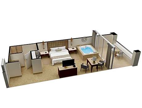 Superior Deluxe Honeymoon Suite Ocean View - King Size Bed
