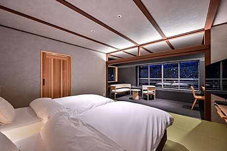 Japanese Western Style Room with Semi Open Air Bath