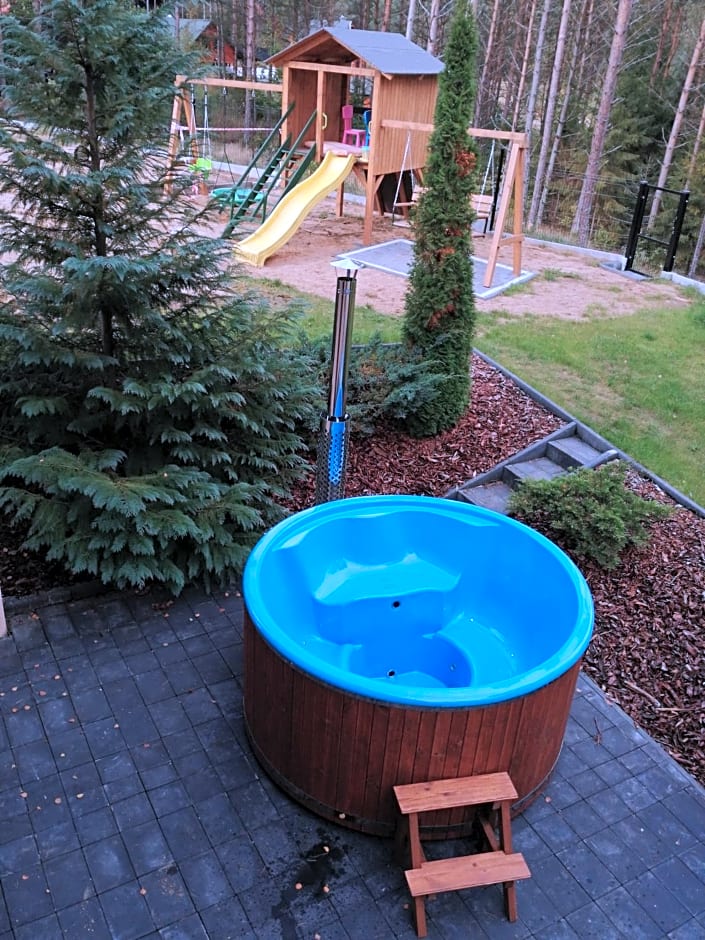 Domek Aleksander z basenem, banią ruską i sauną