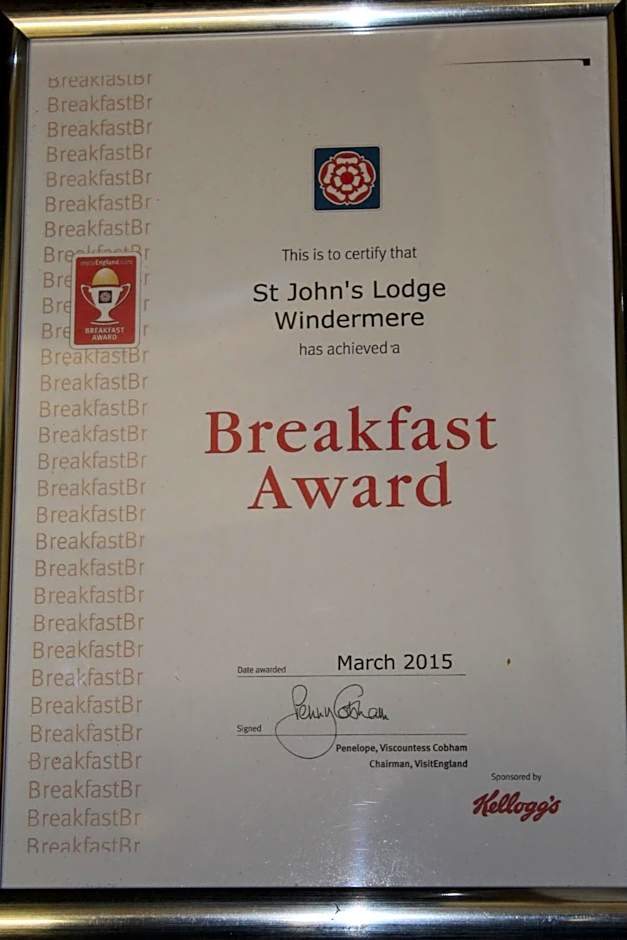 St John's Lodge Guest House incl off-site leisure club