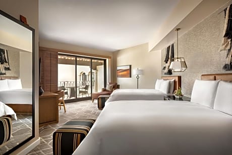 Signature Queen Room with Two Queen Beds and Roll-In Shower - Patio or Balcony/Sunset Wing