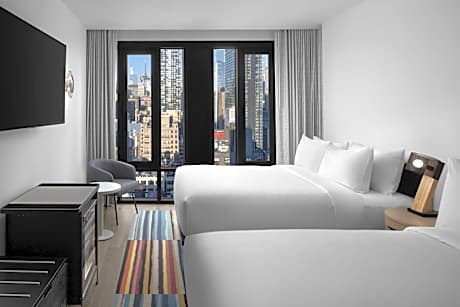 Queen Room with Two Queen Beds and City View