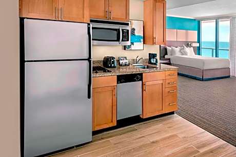 King Studio with Balcony and Partial Ocean view