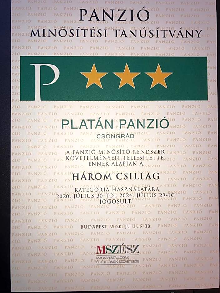 Platán Panzió