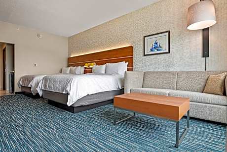 Queen Suite with Two Queen Beds and Sofa Bed