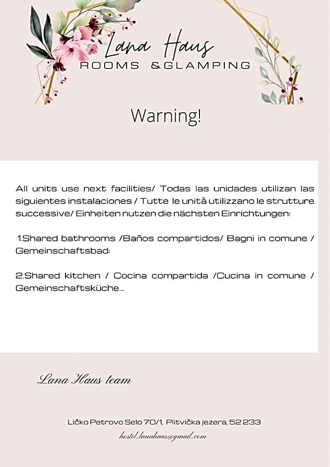 Rooms & Glamping Lana Haus