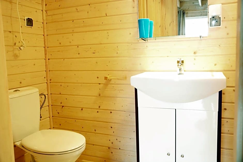 Błękitne domki przy morzu