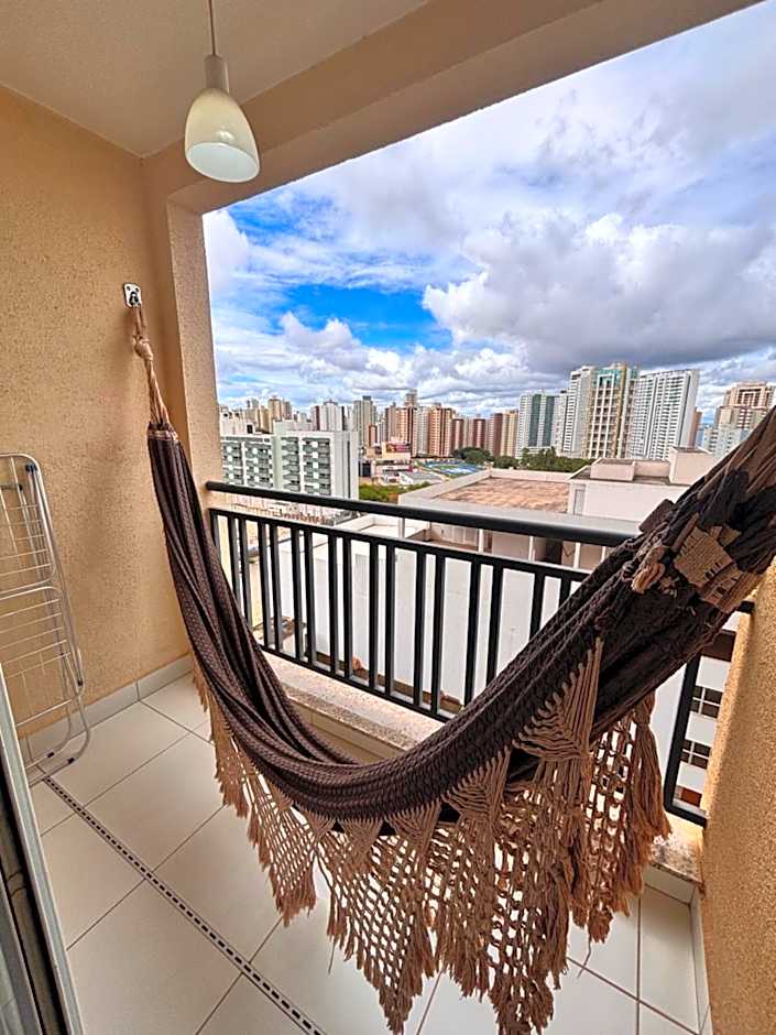 1 quarto e sala com lazer completo