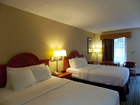 2 Queen Beds, Non-Smoking, Pet Friendly Room, High Speed Internet Access, Microwave And Refrigerator, Continental Breakfast