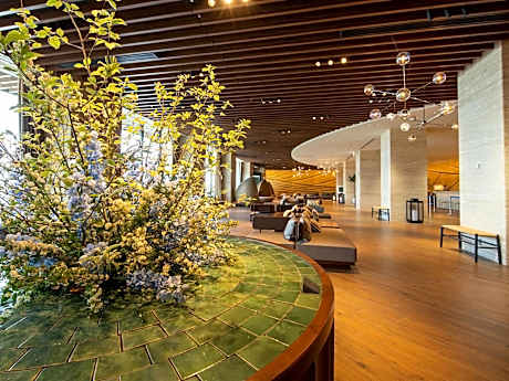 ECO Plan Discount Consecutive Nights No Daily Cleaning SORA KAN Standard Twin with Mountain View 26㎡ Only Shower Room Buffet Breakfast and Dinner Included TERRACE & DINING SORA