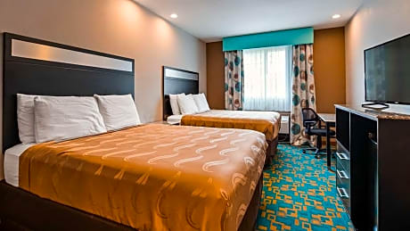Suite-2 King Beds - Non-Smoking, 2 Rooms, Microwave And Refrigerator, Flat Screen Television, Two Sitting Chairs, Continental Breakfast