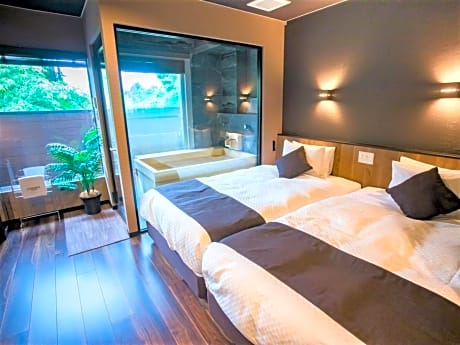 Main Building Japanese Western Style Modern Room with Semi-Open-Air Bath