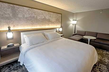 Concierge lounge access, Guest room, 1 King, Sofa bed