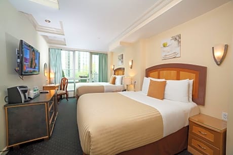 Deluxe Queen Room with Two Queen Beds and Balcony
