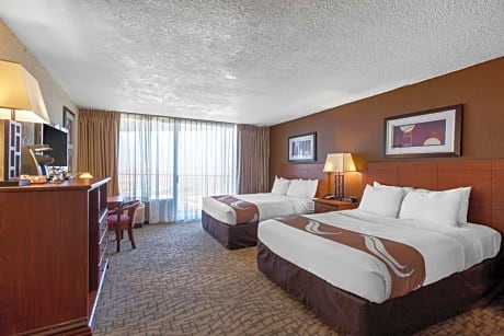 Standard Queen Room with Two Queen Beds and Balcony - Non-Smoking/Pool View/No Pets Allowed