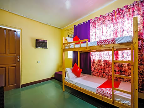 Bed In Dormitory Bunk Bed With Shared Bathroom