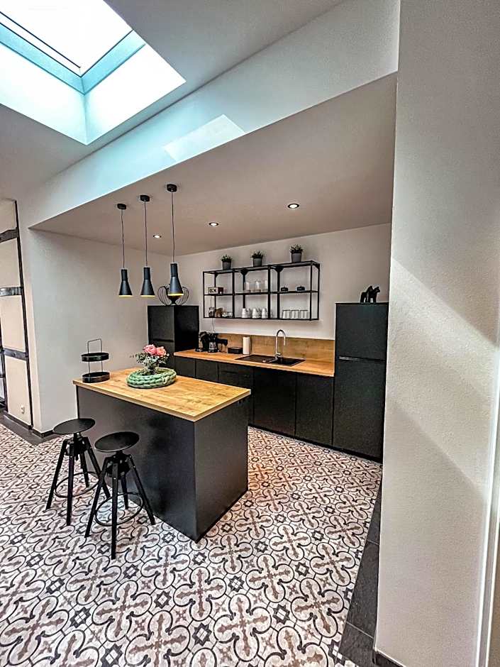 Glashaus mit 3 Gästezimmer