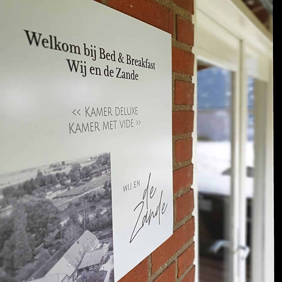 Bed and Breakfast 'Wij en de Zande' - kamer met vide