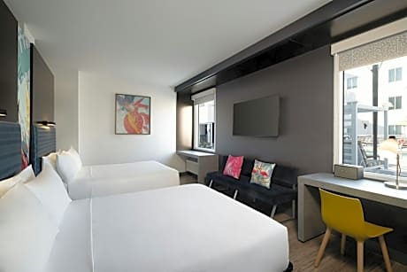 Queen Room with Two Queen Beds and Pool View