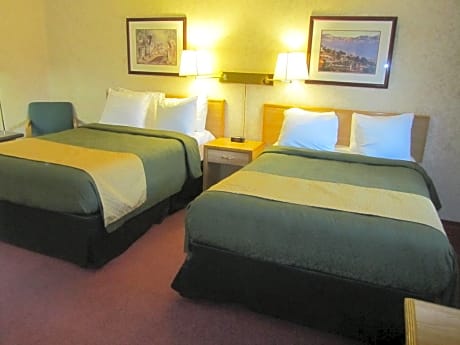 Double Room with One Queen and One Double Bed - Non-Smoking