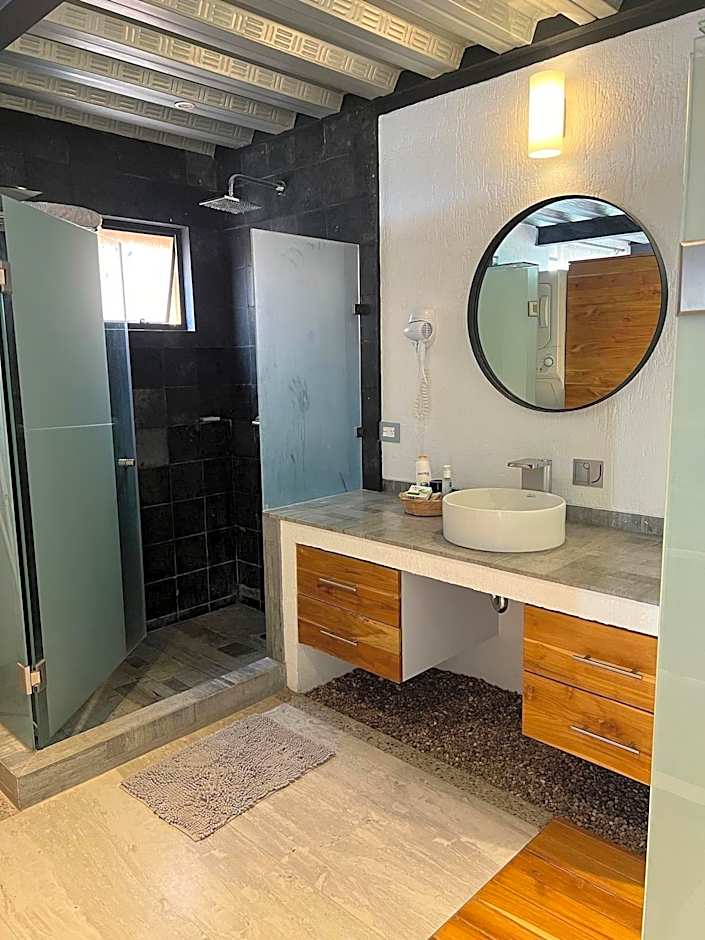 Departamento en planta baja con patio, dos habitaciones con dos ba¿os completos sala y cocina integral Vistas desde la azotea de