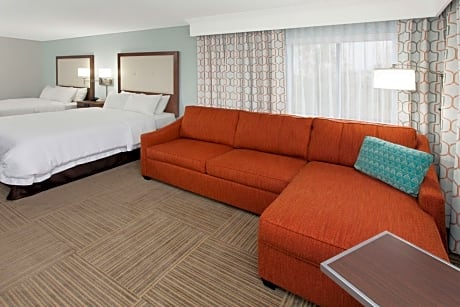 Deluxe Queen Room with Two Queen Beds and Sofa Bed
