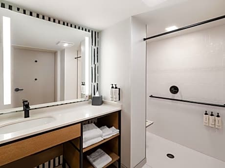 King Suite with Mobility Accessible Roll-In Shower