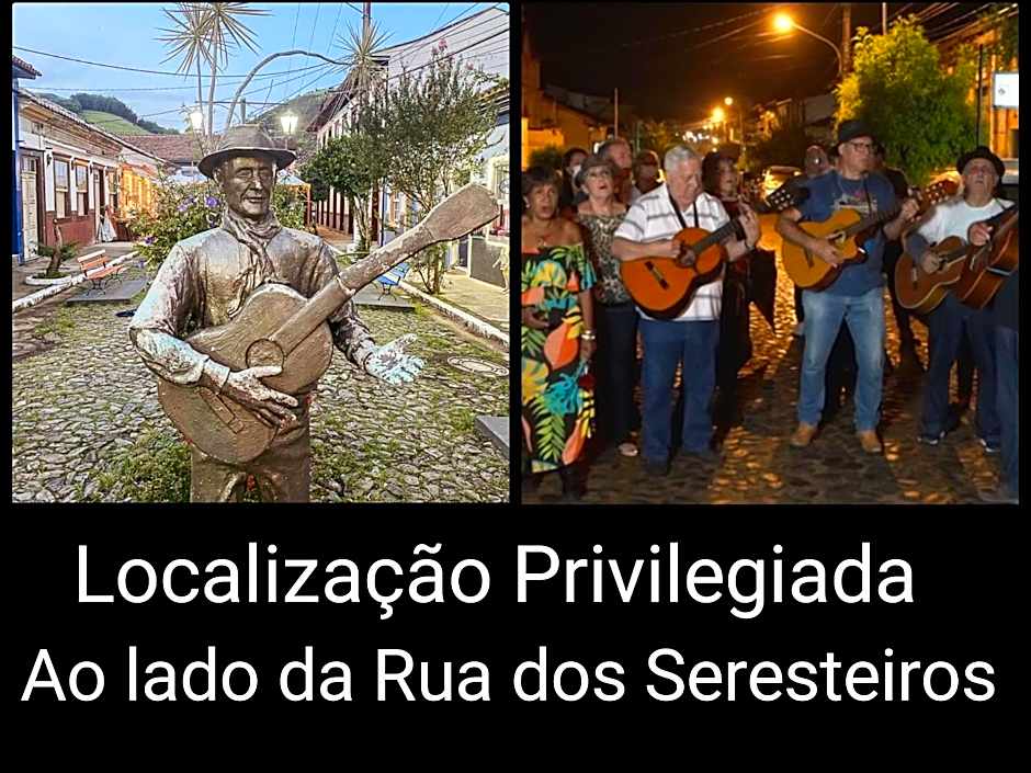 Pousada das Estrelas -Rua principal no centro de Conservatória