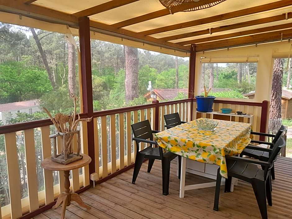Maison mobilhome sans vis à vis au calme et en hauteur