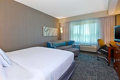 King Room with Sofa Bed and Roll-in Shower - Mobility and Hearing Accessible