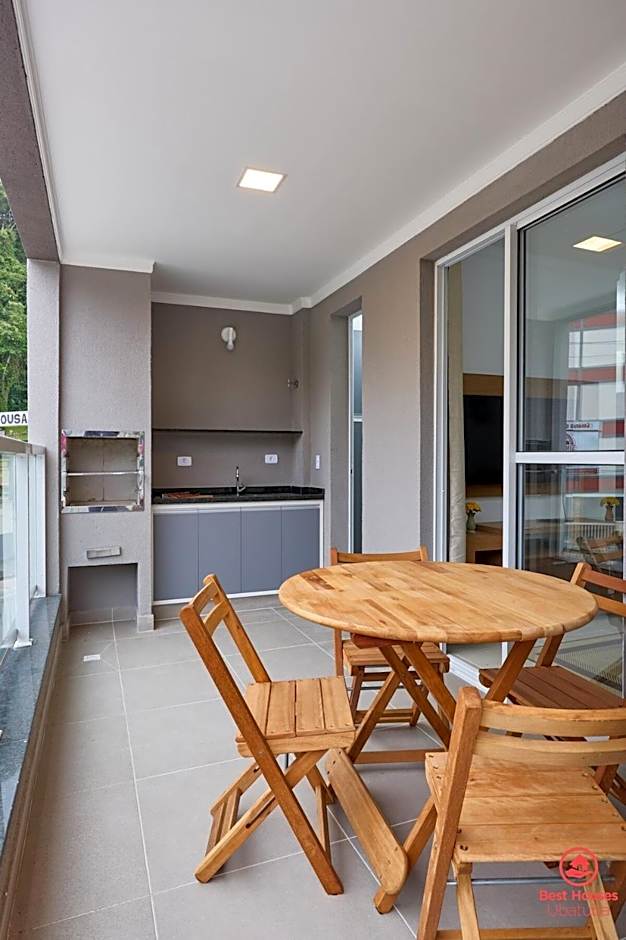 BH29: 1 Quadra d Praia, Ar, Churrasqueira, Piscina