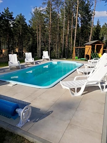 Domek Aleksander z basenem, banią ruską i sauną