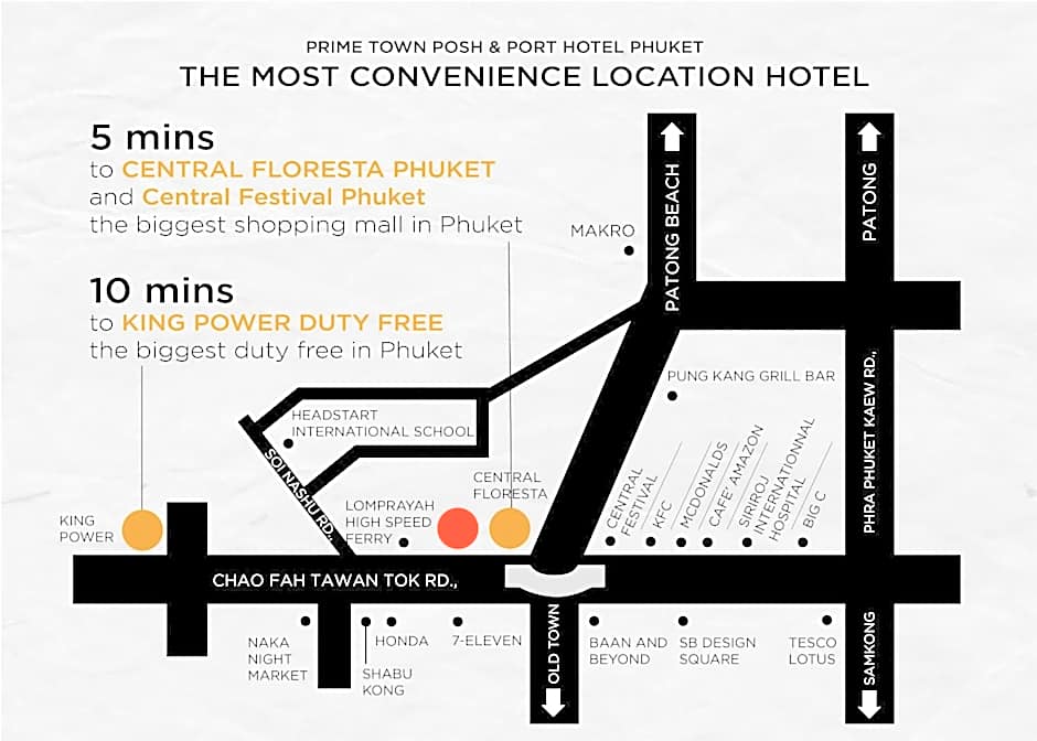 PRIME TOWN - Posh & Port Hotel PHUKET