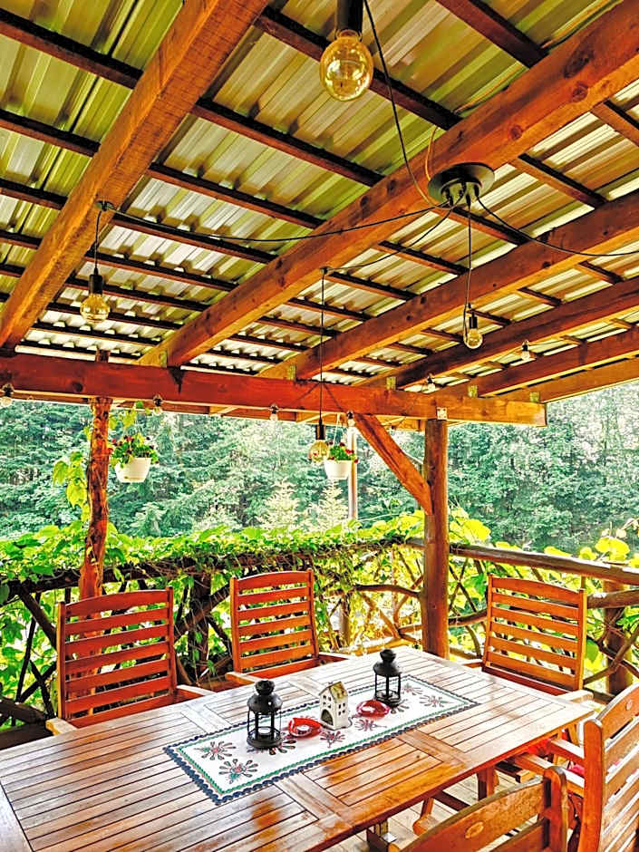 DOMEK NA GÓRACH z GORĄCĄ BALIĄ i SAUNĄ