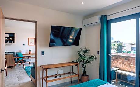 Deluxe One-Bedroom Apartment with City View