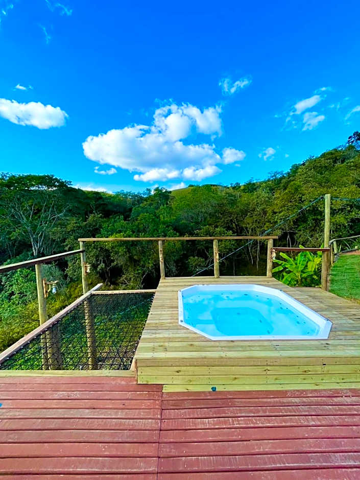 Recanto da Alegria - Casa em Cunha com Jacuzzi,Piscina,Rede,Churrasqueira,Lareira,Deck, Banco de coração