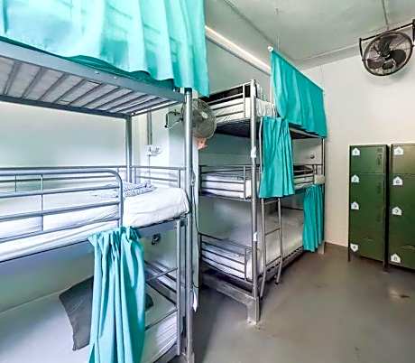 Bed in 12-Bed Mixed Dorm Shared Bathroom